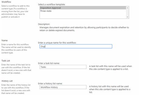 configuration settings